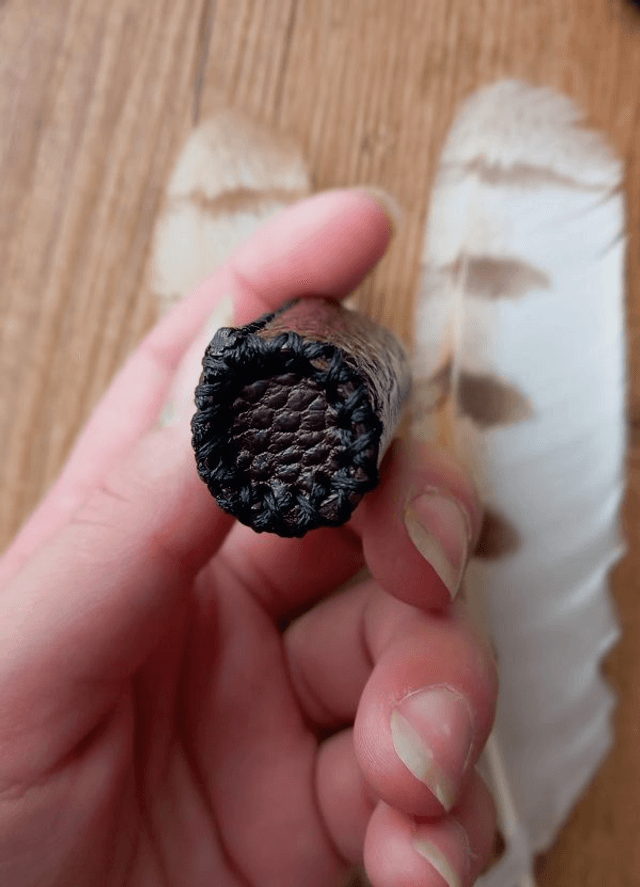 Etui à briquet Autruche
